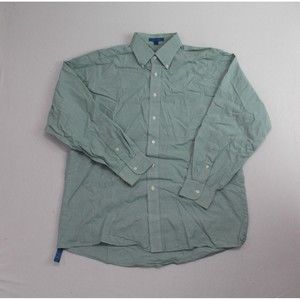 G.H. Bass & Co Men Gray Shirt Button Up Casual Size 16.5 34/35